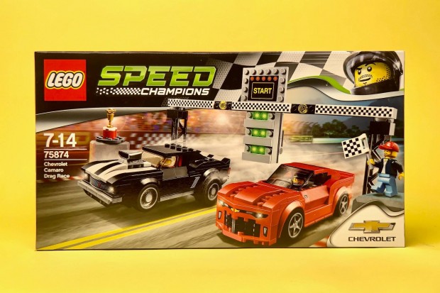 LEGO Speed Champions 75874 Chevrolet Camaro gyorsulsi v. Uj Bontatlan