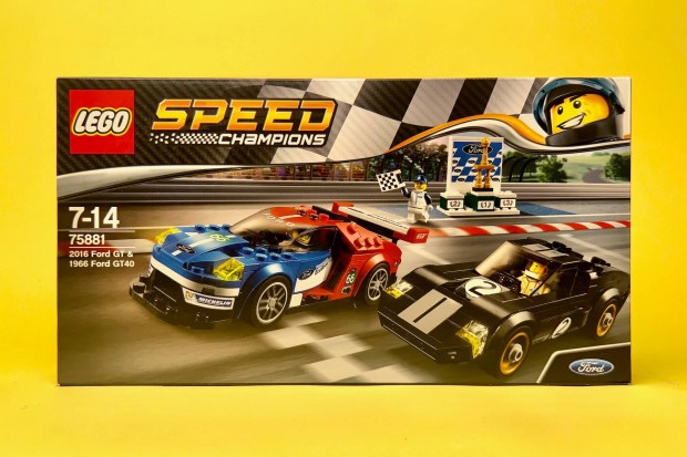 LEGO Speed Champions 75881 2016 Ford GT s 1966 Ford GT40 Uj Bontatlan