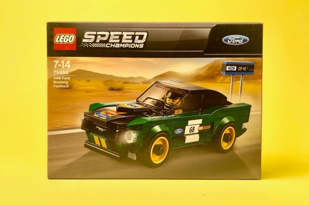 LEGO Speed Champions 75884 1968 Ford Mustang Fastback, j, Bontatlan