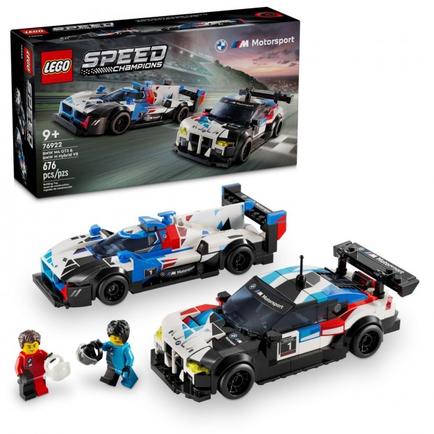 LEGO Speed Champions 76922 BMW M4 GT3 & BMW M Hybrid V8 versenyautk