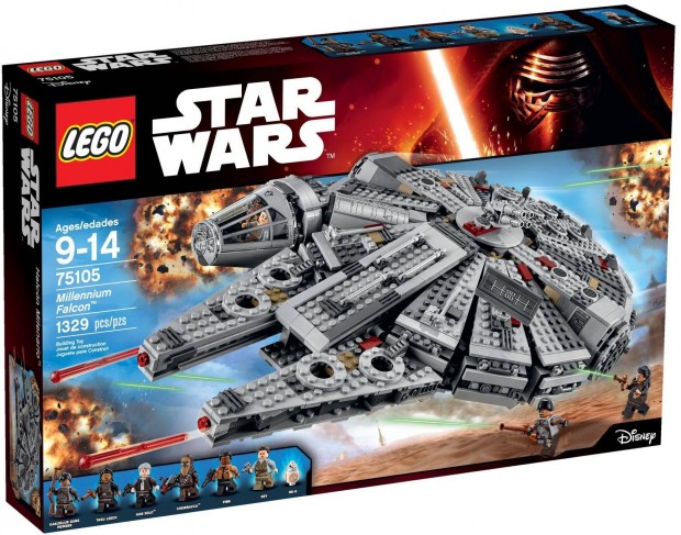 LEGO Star Wars 75105 Millennium Falcon bontatlan, új