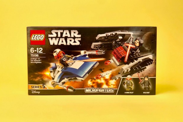 LEGO Star Wars 75196 A-Wing vs. TIE Silencer Microf., Uj, Bontatlan