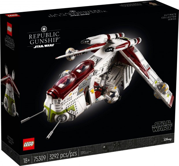 LEGO Star Wars 75309 Republic Gunship új, bontatlan