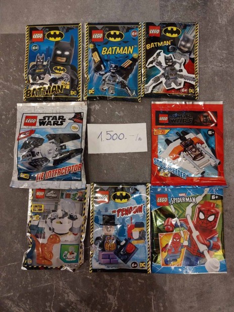 LEGO Star Wars, Jurassic World, Batman, Spiderman