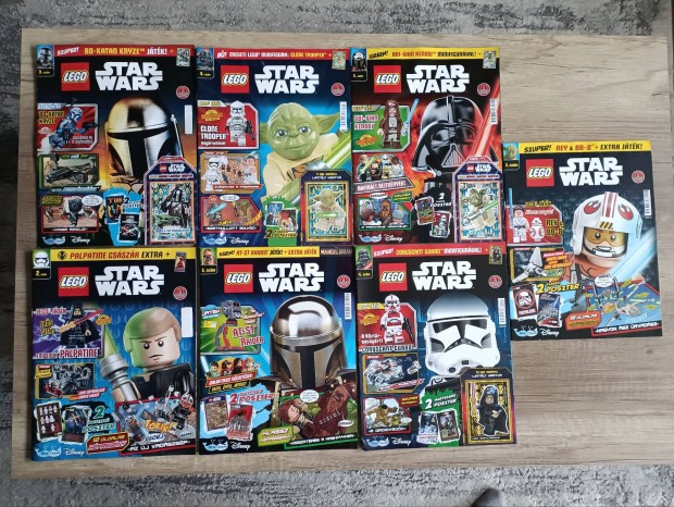 LEGO Star Wars magazin újság 7db magyar nyelvű