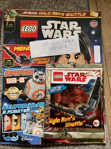 LEGO Star Wars magazinok bontatlan LEGO mellklettel