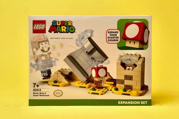 LEGO Super Mario 40414 Monty Mole & Super Mushroom, j, Bontatlan