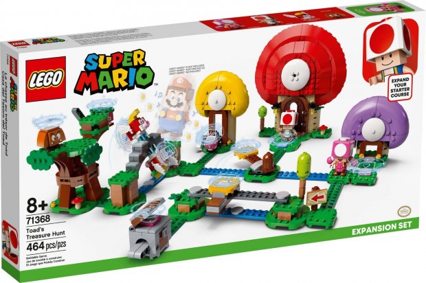 LEGO Super Mario 71368 Toad's Treasure Hunt j, bontatlan