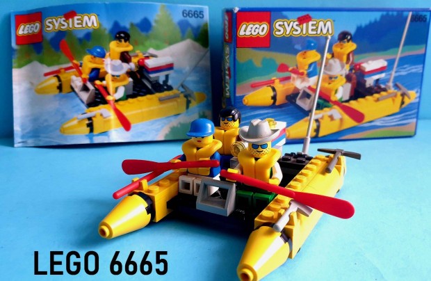 LEGO System 6665 River Runners (1994), szinte j, doboz, tmutat