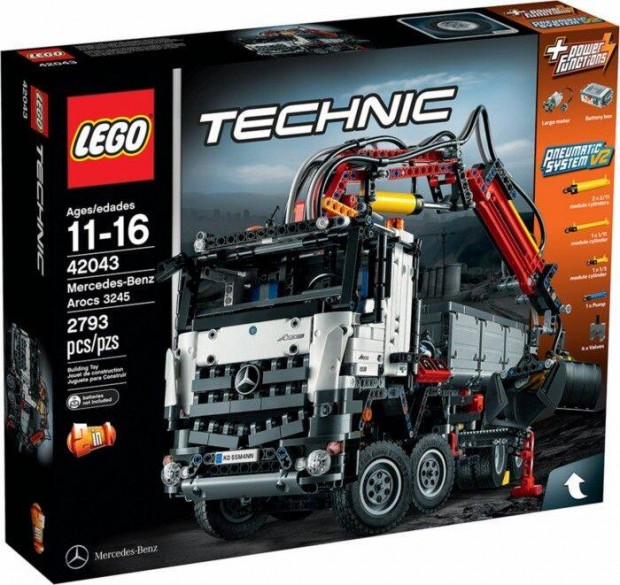 LEGO Technic 42043 Mercedes Benz Arocs 3245, Power Functions