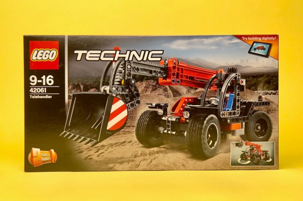 LEGO Technic 42061 Teleszkpos markolgp, Uj, Bontatlan