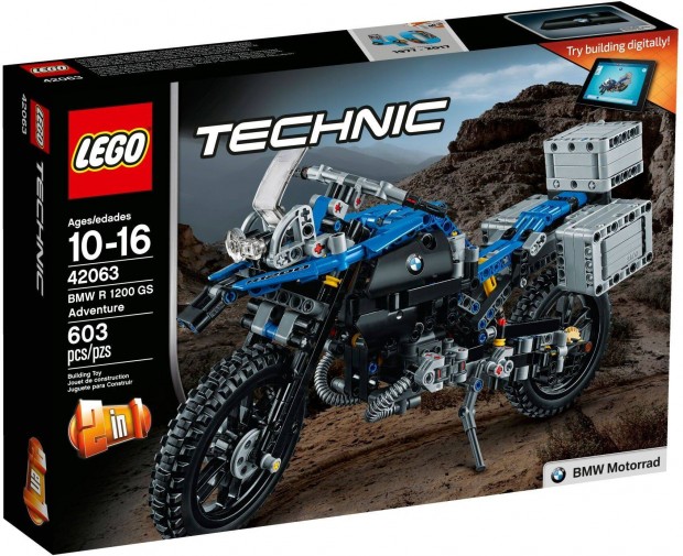 LEGO Technic 42063 BMW R 1200 GS Adventure bontatlan, j