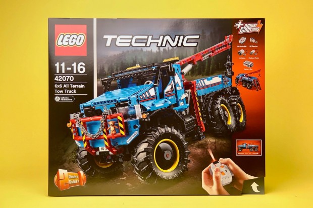 LEGO Technic 42070 6x6 All Terrain Tow Truck, j, Bontatlan