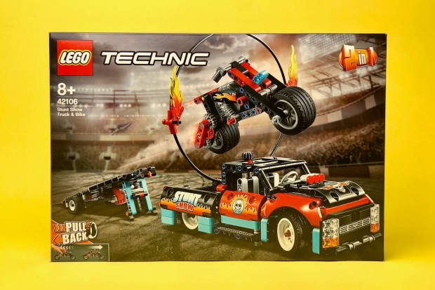 LEGO Technic 42106 Kaszkadr teheraut s motor, Uj, Bontatlan