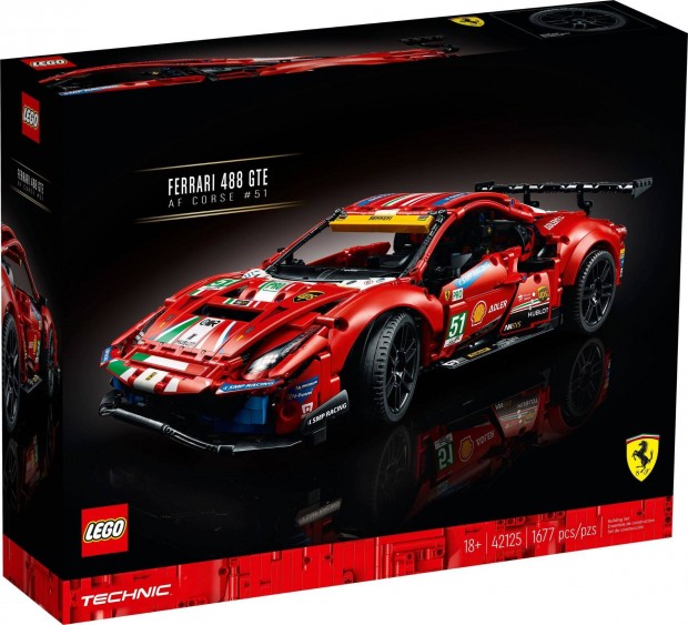 LEGO Technic 42125 Ferrari 488 GTE 'AF Corse #51' j, bontatlan