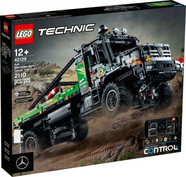 LEGO Technic 42129, Mercedes Zetros 4x4 Trial Truck, Powered Up