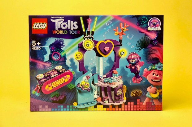 LEGO Trolls World Tour 41250 Techno Reef Dance Party, Uj, Bontatlan