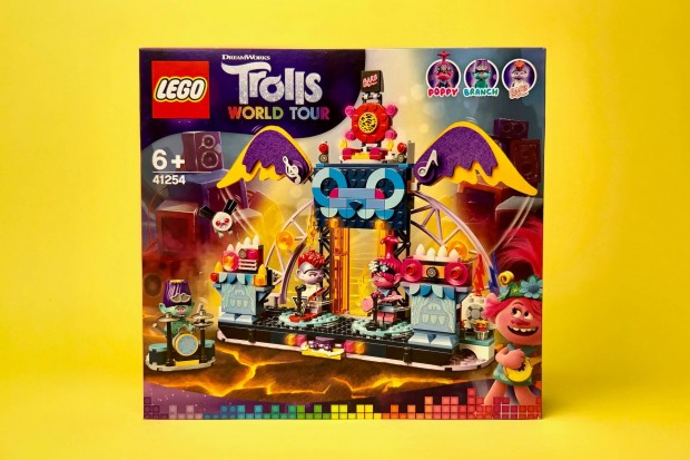 LEGO Trolls World Tour 41254 Vulkn Rock City koncert, Uj, Bontatlan