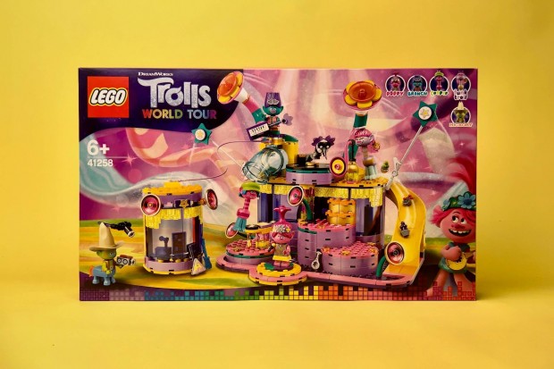 LEGO Trolls World Tour 41258 Csrg-e-City koncert, Uj, Bontatlan