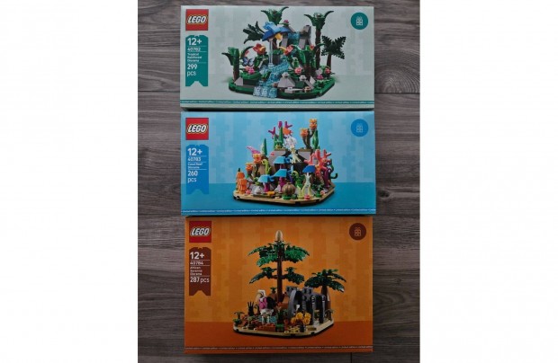 LEGO Trópusi esőerdő 40782 Korallzátony 40783 Afrikai szavanna 40784 !