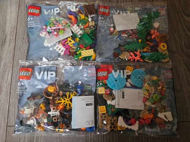 LEGO VIP limitlt polybag csomag: 40605 40606 40607 40608 j elad!