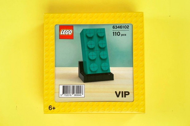 LEGO Yellow Box 5006291 6346101 Buildable 2x4 Teal Brick, j Bontatlan