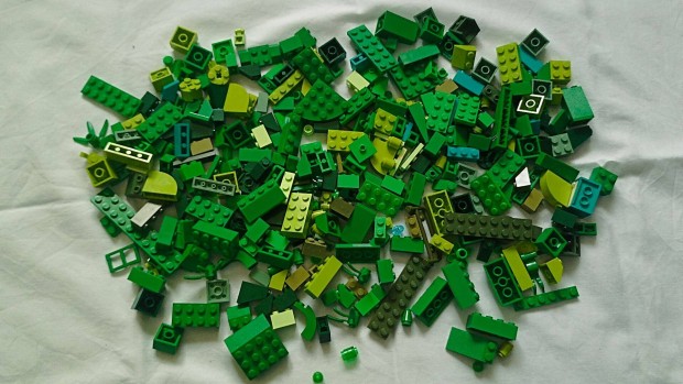 LEGO zld elemek vegyesen