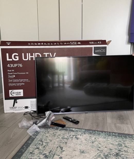 LG 108cm/43" UHD Smart 4K HDR TV
