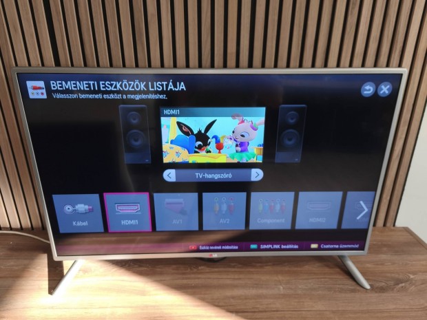 LG 110CM LED TV. Mindig TV. Full HD. Usb