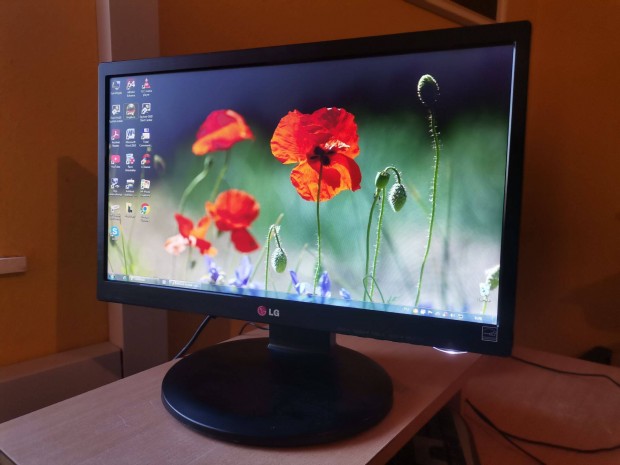 LG 20" wide LED monitor, 5ms, VGA, Pivot