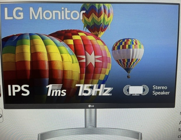 LG 24"Full HD,LCD monitor,IPS panellel,1Ms,jszer llapotba Elad