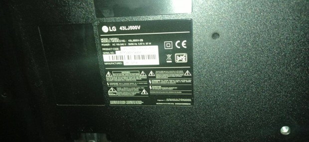 LG 43LJ500V LED TV Eladó
