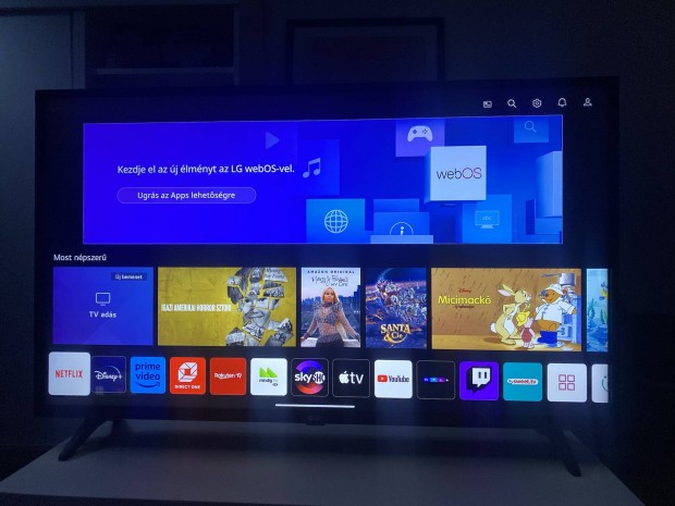 LG 43" 4K UHD okos smart led tv