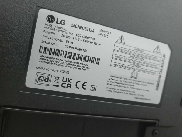 LG 55Qned 80AT3A 4K 139cm Ai