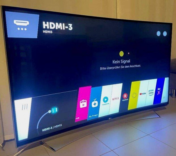 LG 55UG870V, 139cm, UHD, Smart, ívelt, 4K, passzív 3D, 8 széria, led