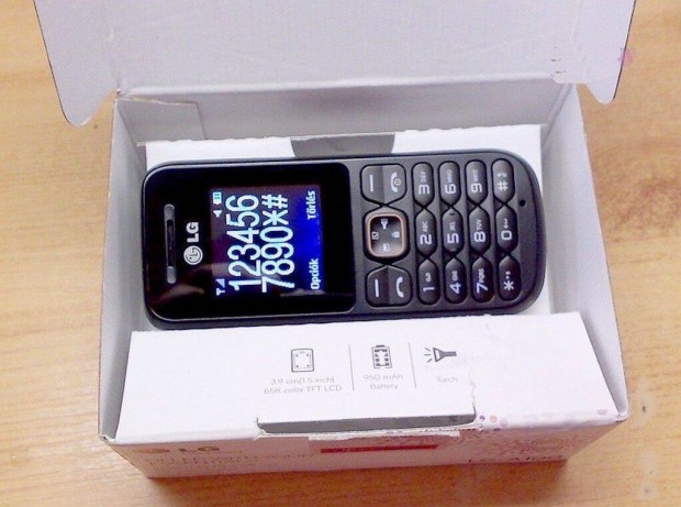 LG A100 Telekom Mobiltelefon Black Edition, j llapot, eredeti doboz