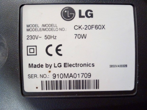 LG CK-20F60X tip. CRT TV