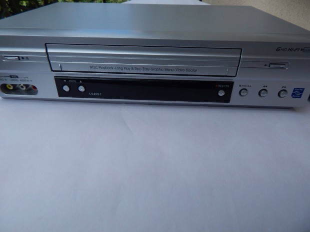 LG LV4981 Tipus VHS Recorder 6 Fejes HiFi Sztere Gyri Tvval