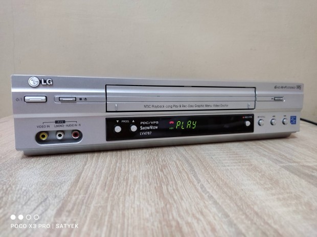 LG LV-4787 hifi stereo 6 fejes vhs video magn