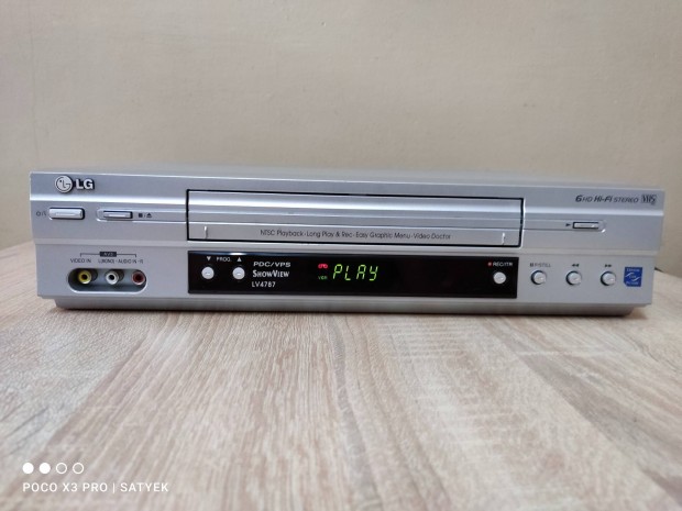 LG LV-4787 hifi stereo 6 fejes vhs video magn