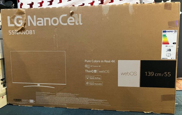 LG Nanocell 55Nano813QA Smart okos tv,Sajt dobozban,jszer llapotb