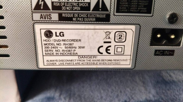 LG RH387 HDD/DVD Recorder eladó