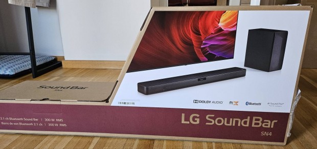 LG SN4 2.1 DTS Virtual:X hangprojektor - j, bontatlan, 2 v gari