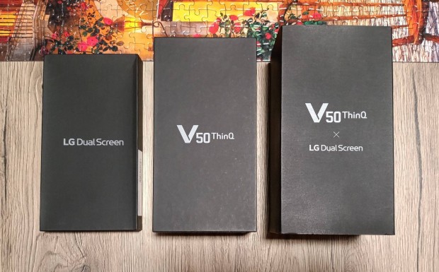 LG V50 Thinq 5G, ktkijelzs, dobozos + kiegsztk