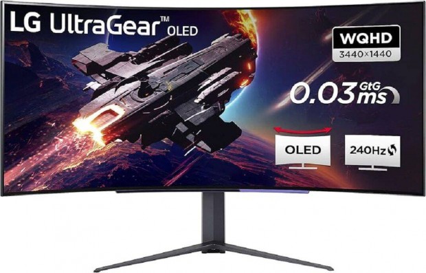 LG (45GR95QE-B) Qhd OLED 240HZ Gamer Monitor ! Akció!