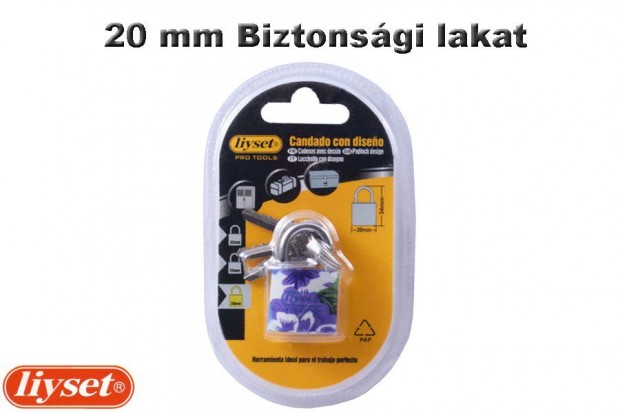 LIYSET 20 mm Biztonsgi lakat