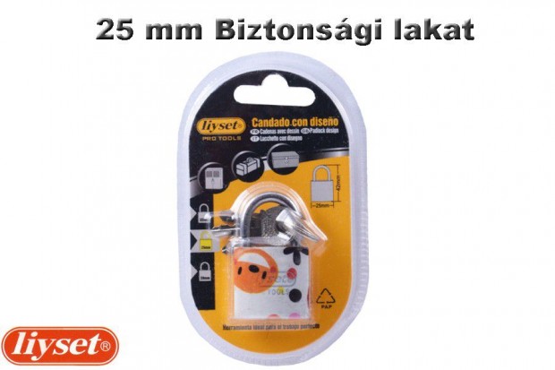 LIYSET 25 mm Biztonsgi lakat