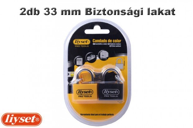 LIYSET 2db 33 mm Biztonsgi lakat