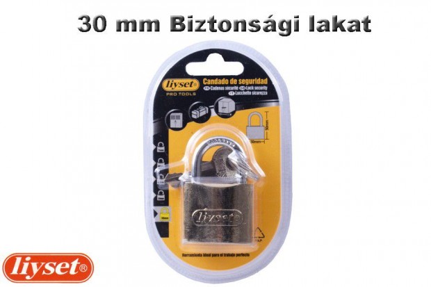 LIYSET 30 mm Biztonsgi lakat