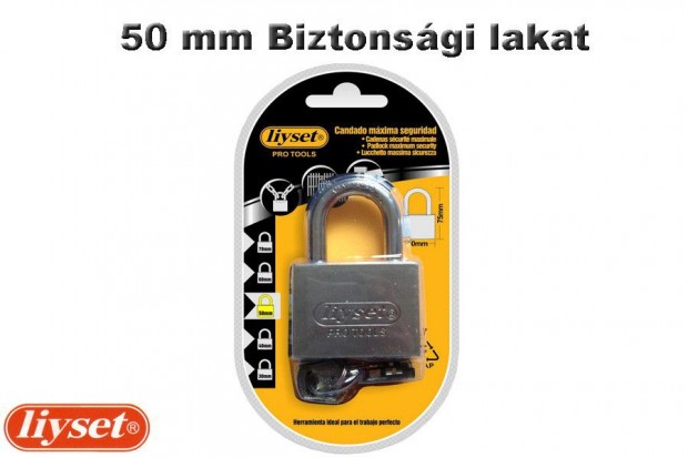 LIYSET 50 mm biztonsgi lakat